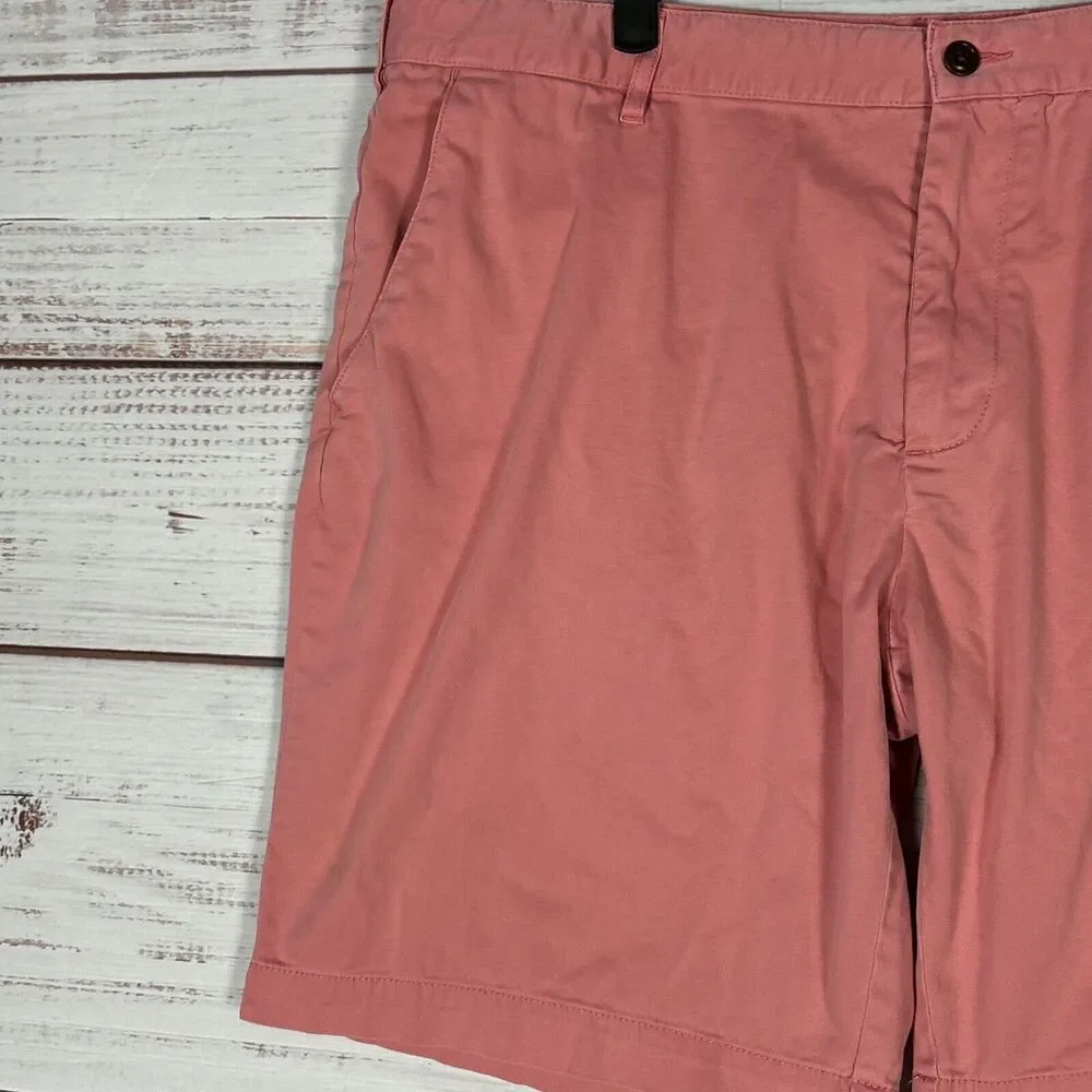 Faherty Shorts Mens Chino Sz 40 Light Red Pink 9.5